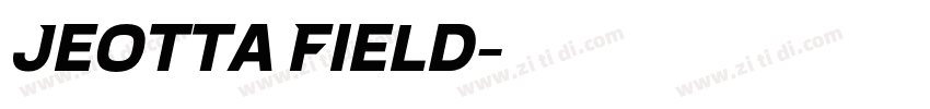 Jeotta Field字体转换